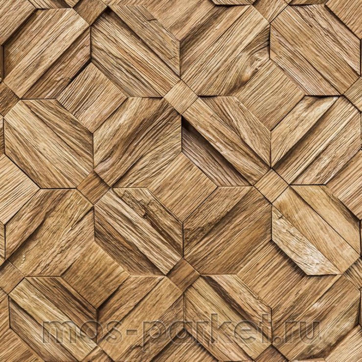 Деревянная мозаика для стен Crownwood Восток WP3D80131