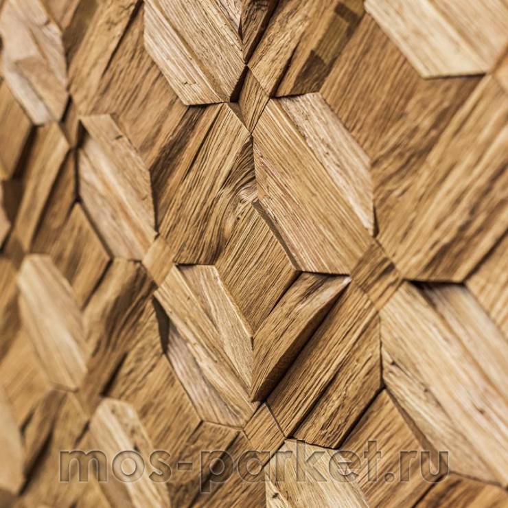 Деревянная мозаика для стен Crownwood Восток WP3D80131