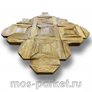 Деревянная мозаика для стен Crownwood Восток WP3D80131
