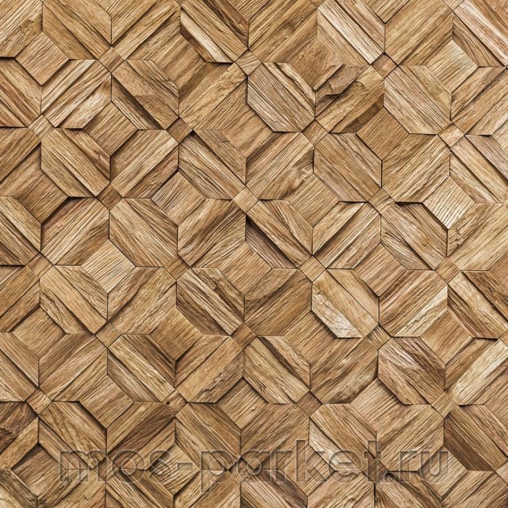 Деревянная мозаика для стен Crownwood Восток WP3D80131