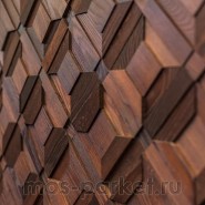 Деревянная мозаика для стен Crownwood Восток термо WP3D8Т20