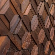 Деревянная мозаика для стен Crownwood Восток термо WP3D8Т20