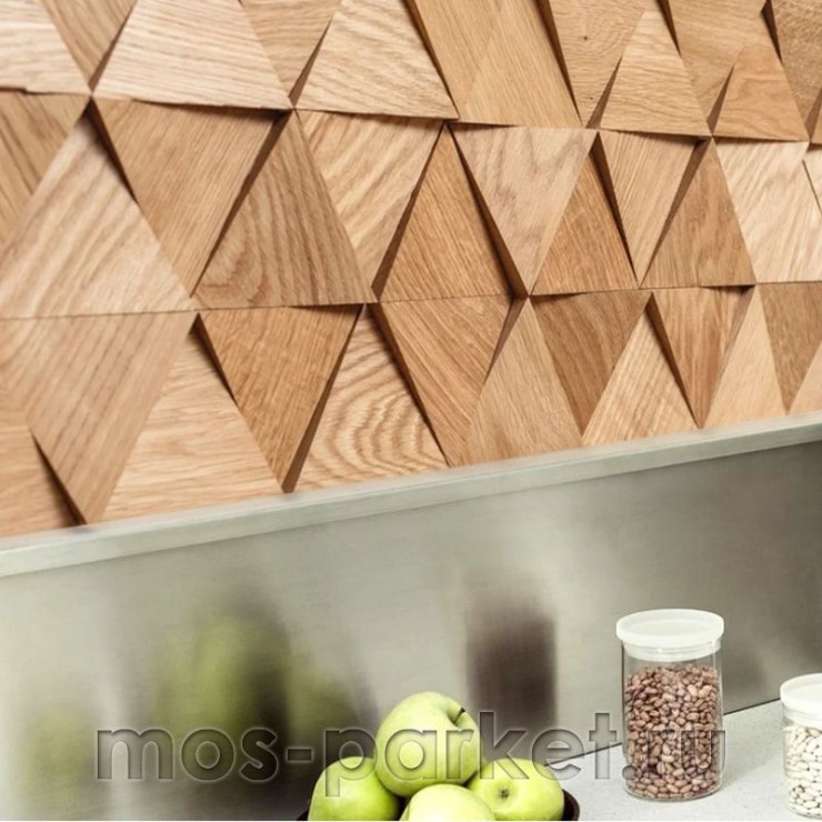 Деревянные стеновые панели Crownwood WP3DT021 Трой спил