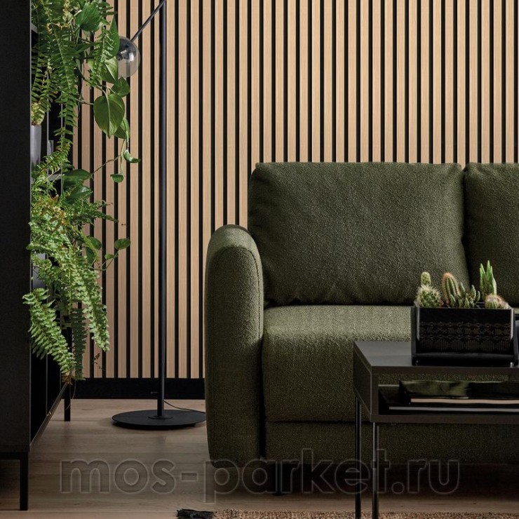 Реечная стеновая панель Vox Linerio M-line Natural Black