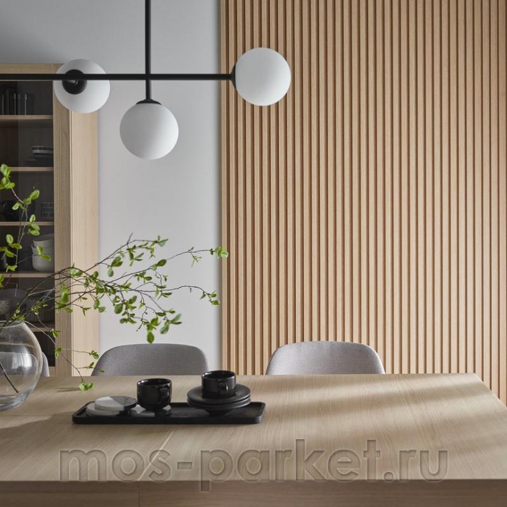 Реечная стеновая панель Vox Linerio M PLUS-line Light Oak