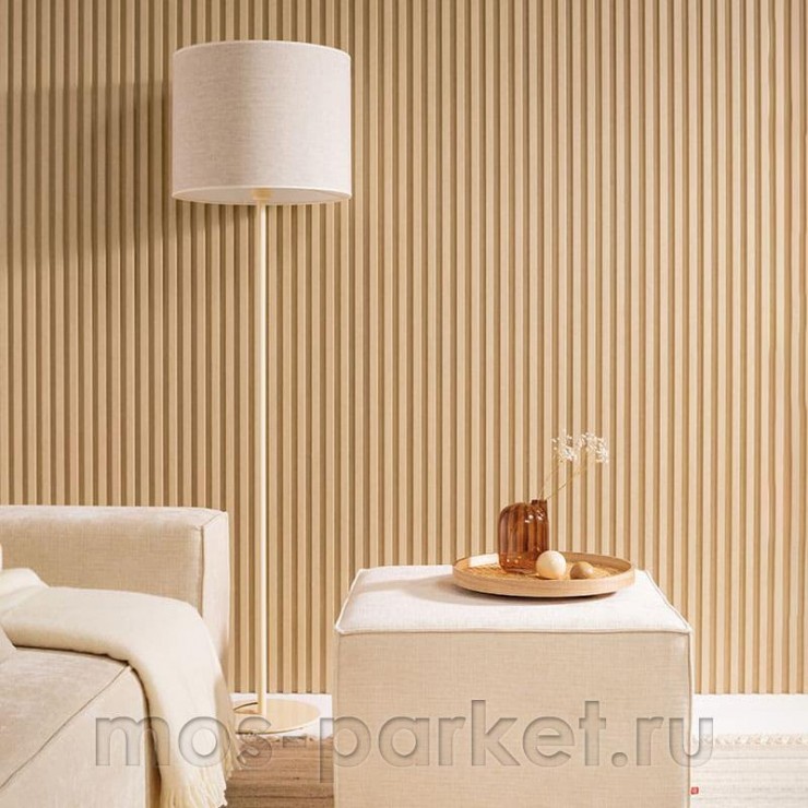 Реечная стеновая панель Vox Linerio M PLUS-line Light Oak