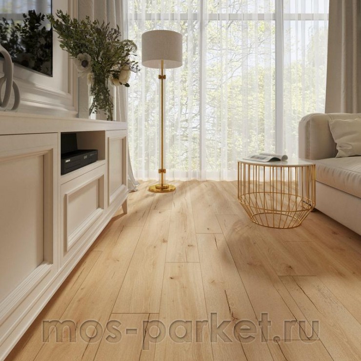 Замковый виниловый пол AlixFloor Natural Line ALX1036-19A Дуб кремовый рустикальный