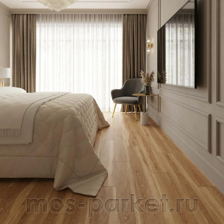 Замковый виниловый пол AlixFloor Natural Line ALX1070-4 Дуб медовый светлый