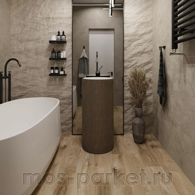 Замковый виниловый пол AlixFloor Natural Line ALX3029-6 Дуб табачно-серый
