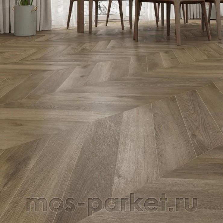 Клеевой виниловый пол Alpine Floor Chevron Alpine LVT ECO 20-4 Дуб наcыщенный