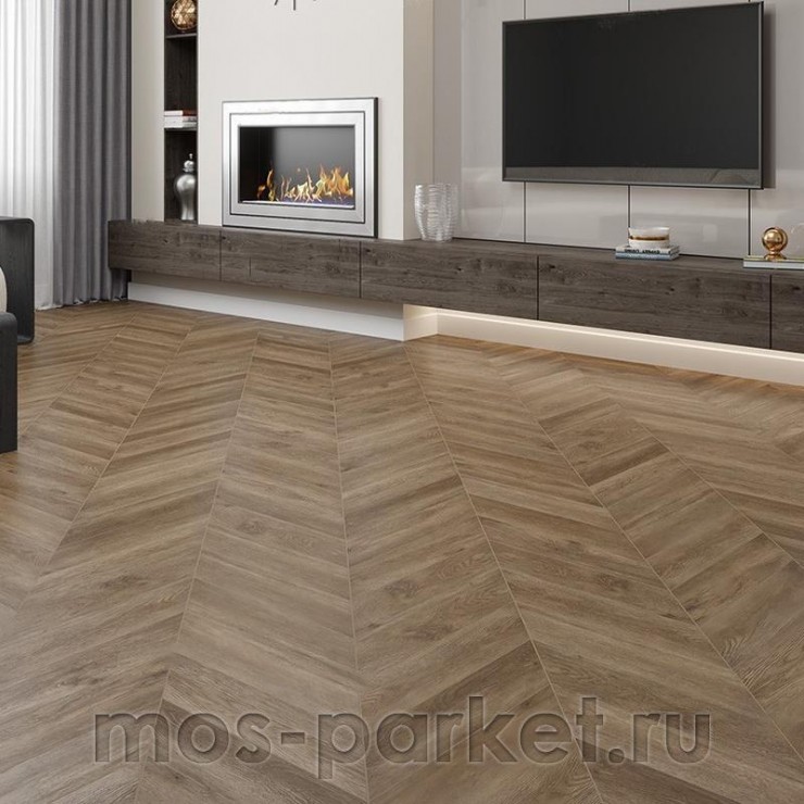 Клеевой виниловый пол Alpine Floor Chevron Alpine LVT ECO 20-5 Макадамия