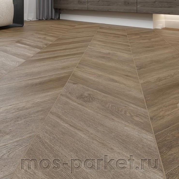 Клеевой виниловый пол Alpine Floor Chevron Alpine LVT ECO 20-5 Макадамия