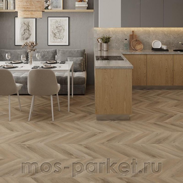 Клеевой виниловый пол Alpine Floor Chevron Alpine LVT ECO 20-6 Дуб Синистра