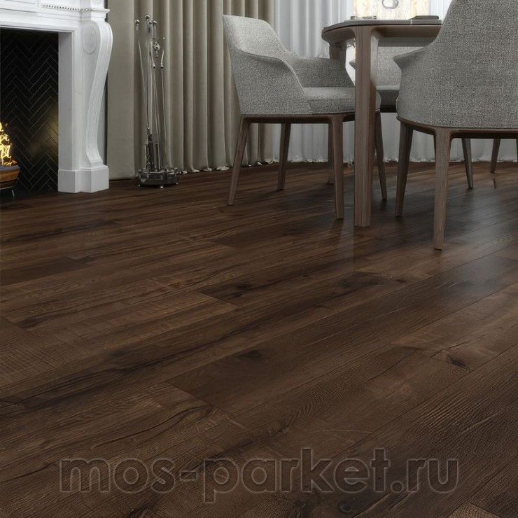 Каменный SPC ламинат Alpine Floor Real Wood ECO 2-2 Дуб Мокка