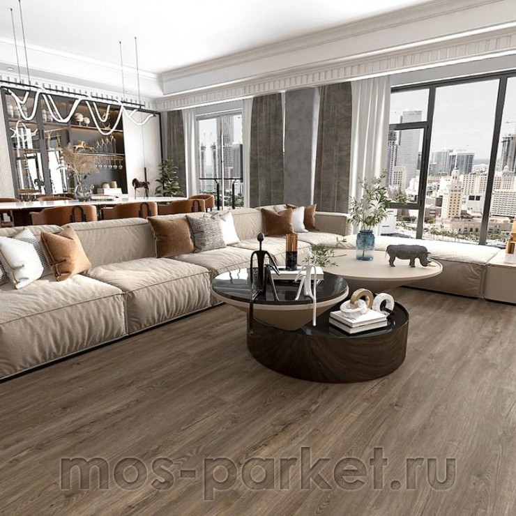 Каменный SPC ламинат Alpine Floor Sequoia ECO 6-2 Секвойя коньячная