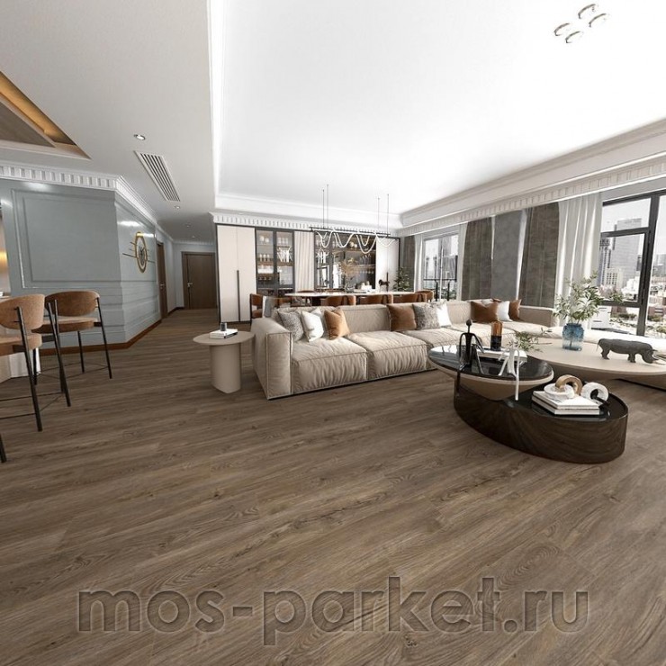 Каменный SPC ламинат Alpine Floor Sequoia ECO 6-2 Секвойя коньячная