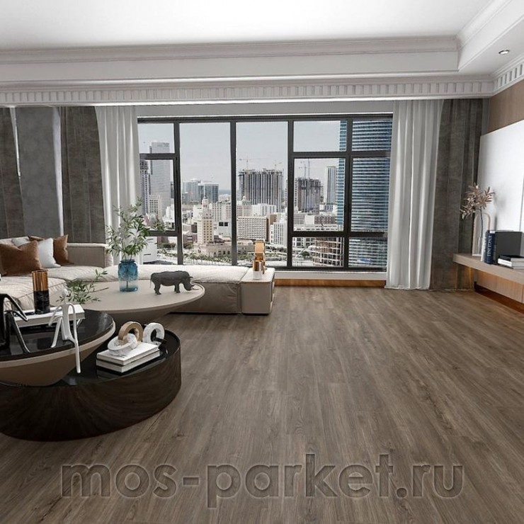 Каменный SPC ламинат Alpine Floor Sequoia ECO 6-12 Секвойя темная