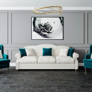 Виниловая SPCплитка Alta Step Arriba SPC9909 Мрамор Имперадор тёмный