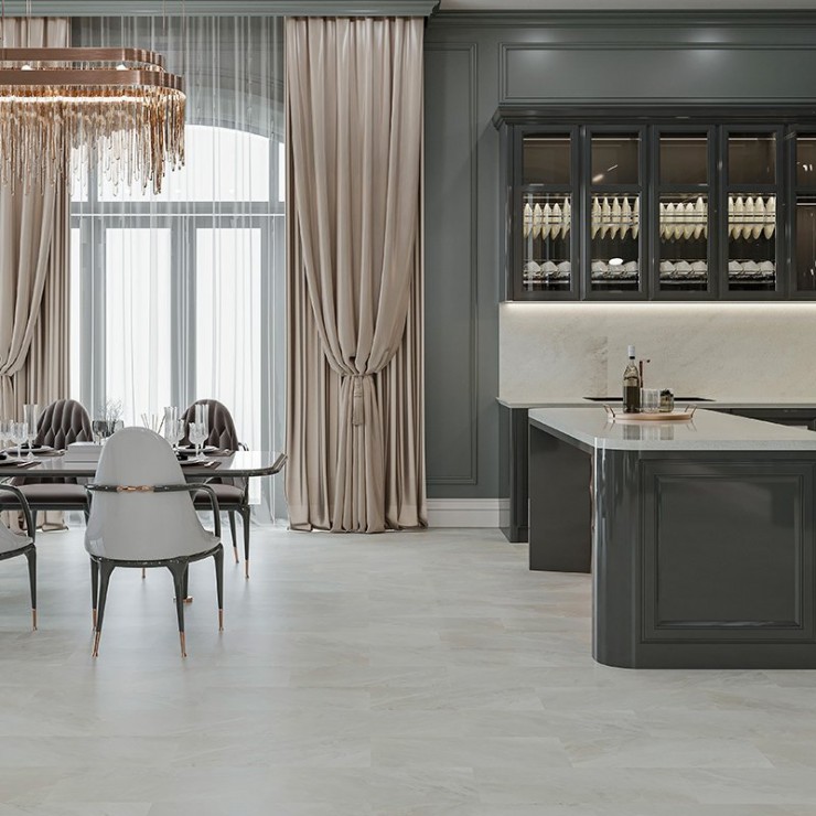 Виниловая SPCплитка Alta Step Arriba SPC9911 Мрамор Каррара бьянко