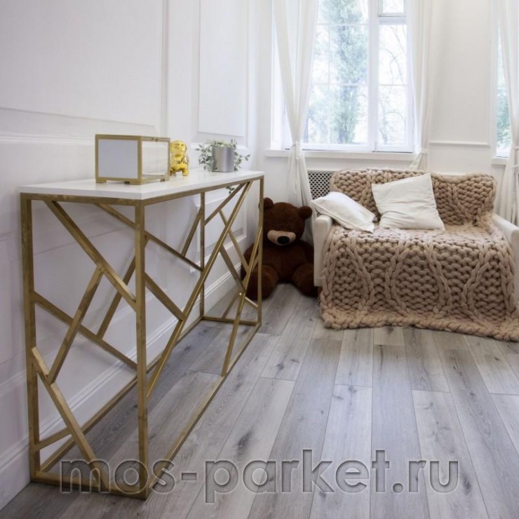 Кварцевый SPC ламинат Damy Floor Family T7020-5D Дуб состаренный серый
