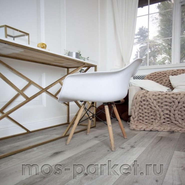 Кварцевый SPC ламинат Damy Floor Family T7020-5D Дуб состаренный серый