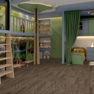 Кварцевый SPC ламинат Damy Floor Family 0036-3 Орех американский