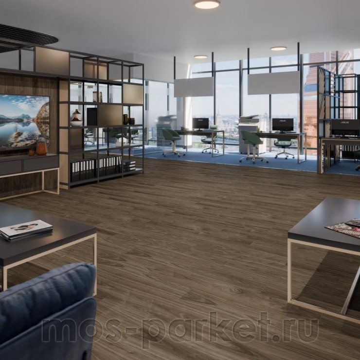 Кварцевый SPC ламинат Damy Floor Family 0036-3 Орех американский