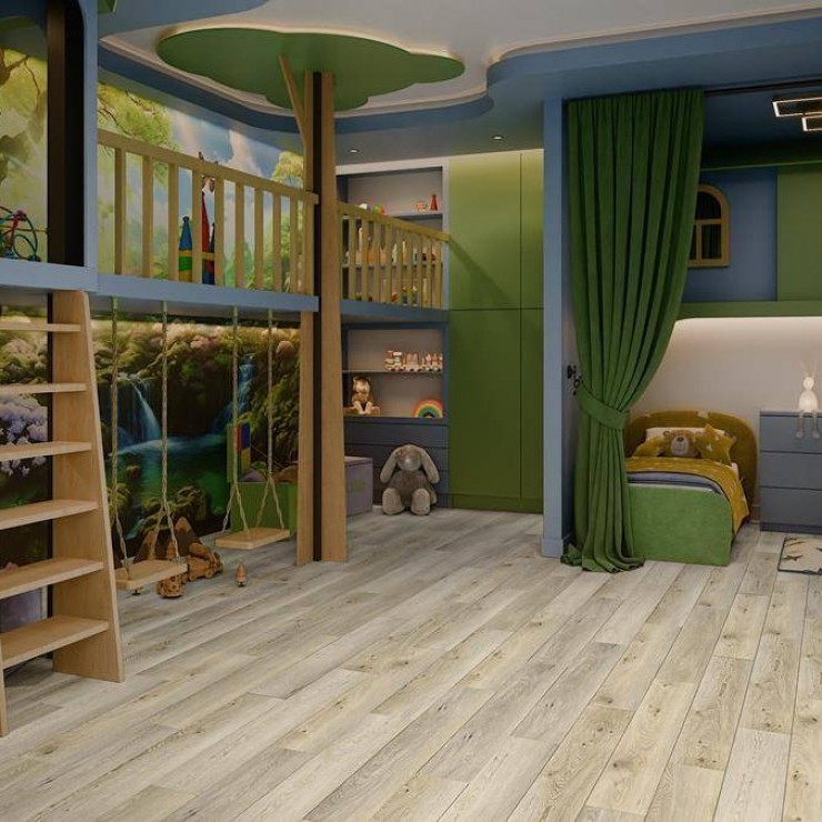 Кварцевый SPC ламинат Damy Floor Family 9531-2A Дуб кавказский