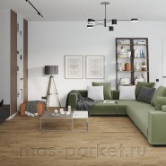 Кварцевый SPC ламинат Damy Floor Family 0036-2 Орех европейский