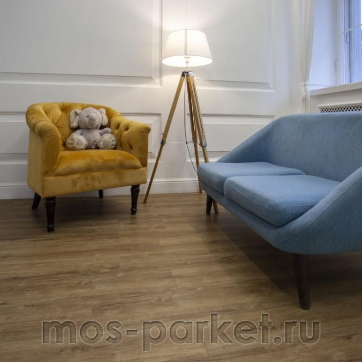 Кварцевый SPC ламинат Damy Floor Family 248-8 Дуб имбирный