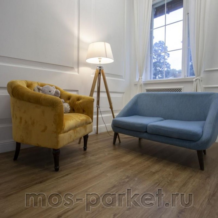 Кварцевый SPC ламинат Damy Floor Family 248-8 Дуб имбирный