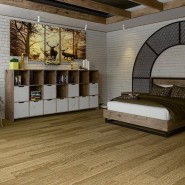 Кварцевый SPC ламинат Damy Floor Family 190902EL-07F Дуб золотой