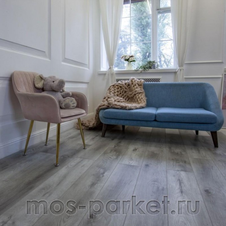 Кварцевый SPC ламинат Damy Floor Family TCM369-28 Дуб рустикальный серый