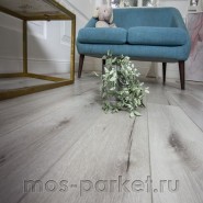 Кварцевый SPC ламинат Damy Floor Family T7020-2 Дуб классический серый