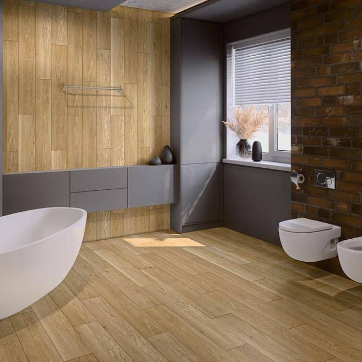 Кварцевый SPC ламинат Damy Floor Family DF03-F Дуб медовый