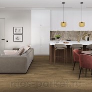 Клеевой LVT ламинат Damy Floor Family LVT 0030-6-LVT Дуб Мокка