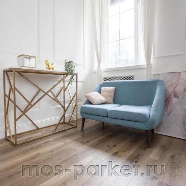 Кварцевый SPC ламинат Damy Floor Family T7020-4 Дуб провинциальный