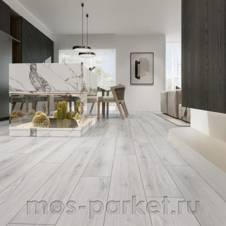 Кварцевый SPC ламинат EvoFloor Home L-20347 Дуб серый