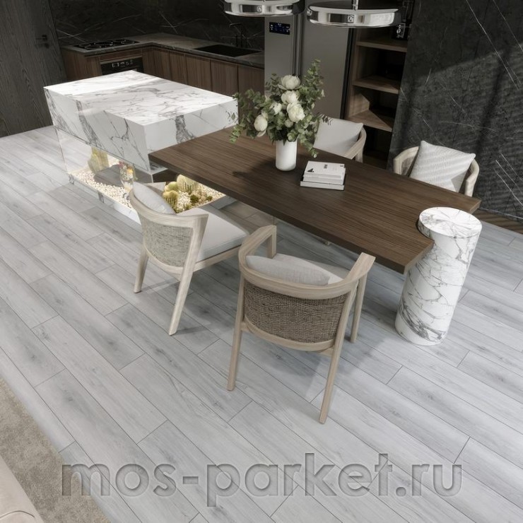 Кварцевый SPC ламинат EvoFloor Home L-20347 Дуб серый