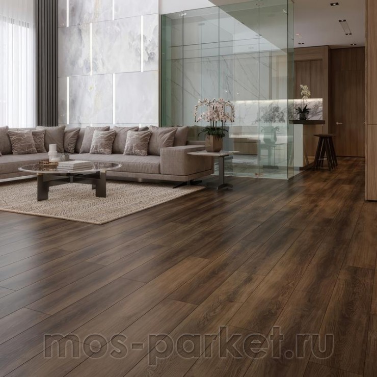 Кварцевый SPC ламинат EvoFloor Home L-20242 Дуб шоколадный