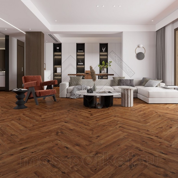 Кварцевый SPC ламинат EvoFloor Parquet 4.5 P222-1 Калканхар