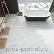 Кварцевый SPC ламинат Fargo Stone 6089-1 Белый мрамор