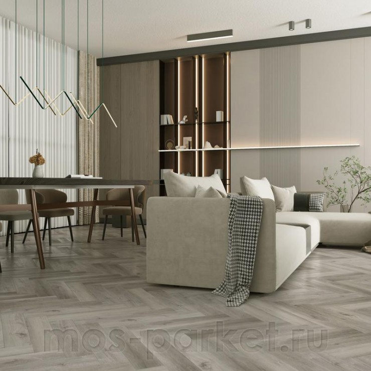 Замковый кварц-виниловый пол Home Expert Parquet 33-68W906 Дуб Горный ручей