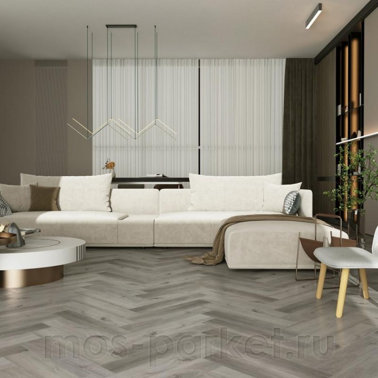 Замковый кварц-виниловый пол Home Expert Parquet 33-68W906 Дуб Горный ручей