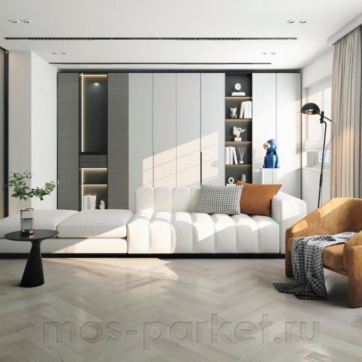 Замковый кварц-виниловый пол Home Expert Parquet 33-69W906 Дуб Баварский лес