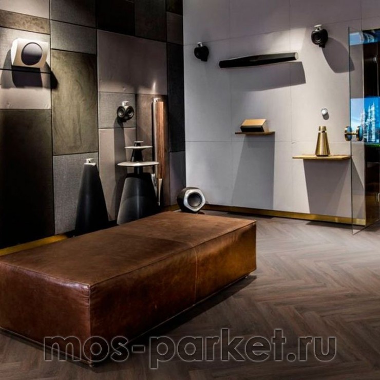 Замковый виниловый пол Kahrs Luxury Tiles Herringbone Saxon