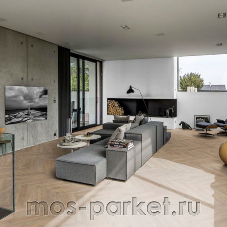 Замковый виниловый пол Kahrs Luxury Tiles Herringbone Taiga