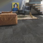 Замковый виниловый пол Quick-Step Alpha Vinyl Oro AVSTU40035 Сланец чёрный