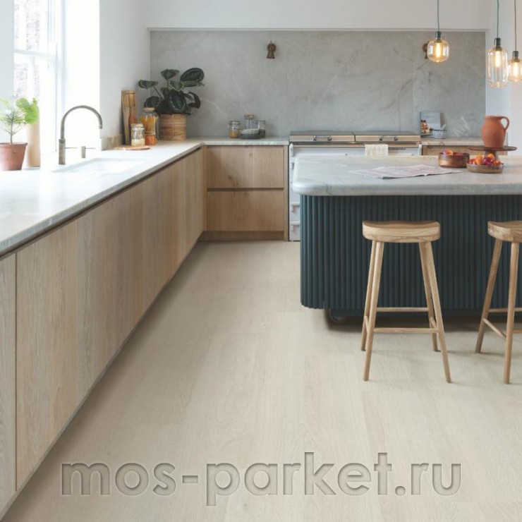 Замковый виниловый пол Quick-Step Alpha Vinyl Bloom AVMPU40079 Дуб морской светлый