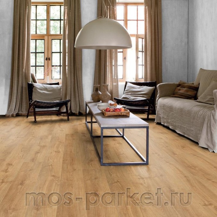 Замковый виниловый пол Quick-Step Alpha Vinyl Bloom AVMPU40088 Дуб осенний медовый
